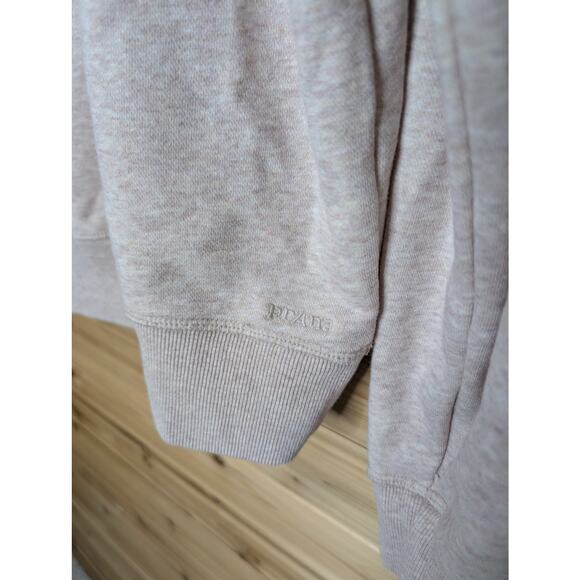 Prana Top Womens Large Cream Crew Neck Sweatshirt Rise & Shine - Picture 3 of 9